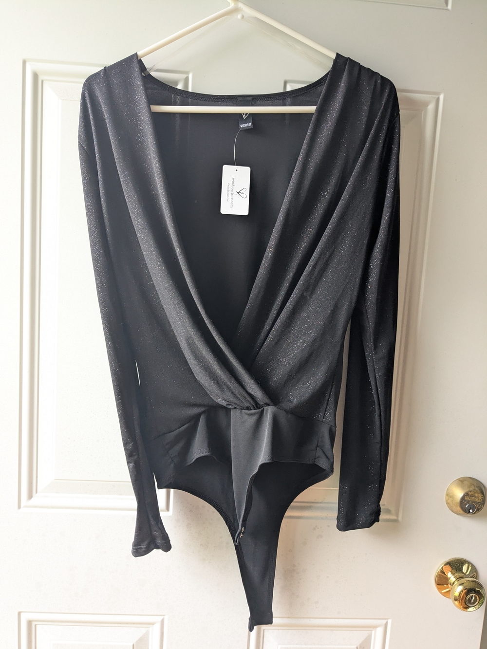 Windsor Black Sparkle Bodysuit